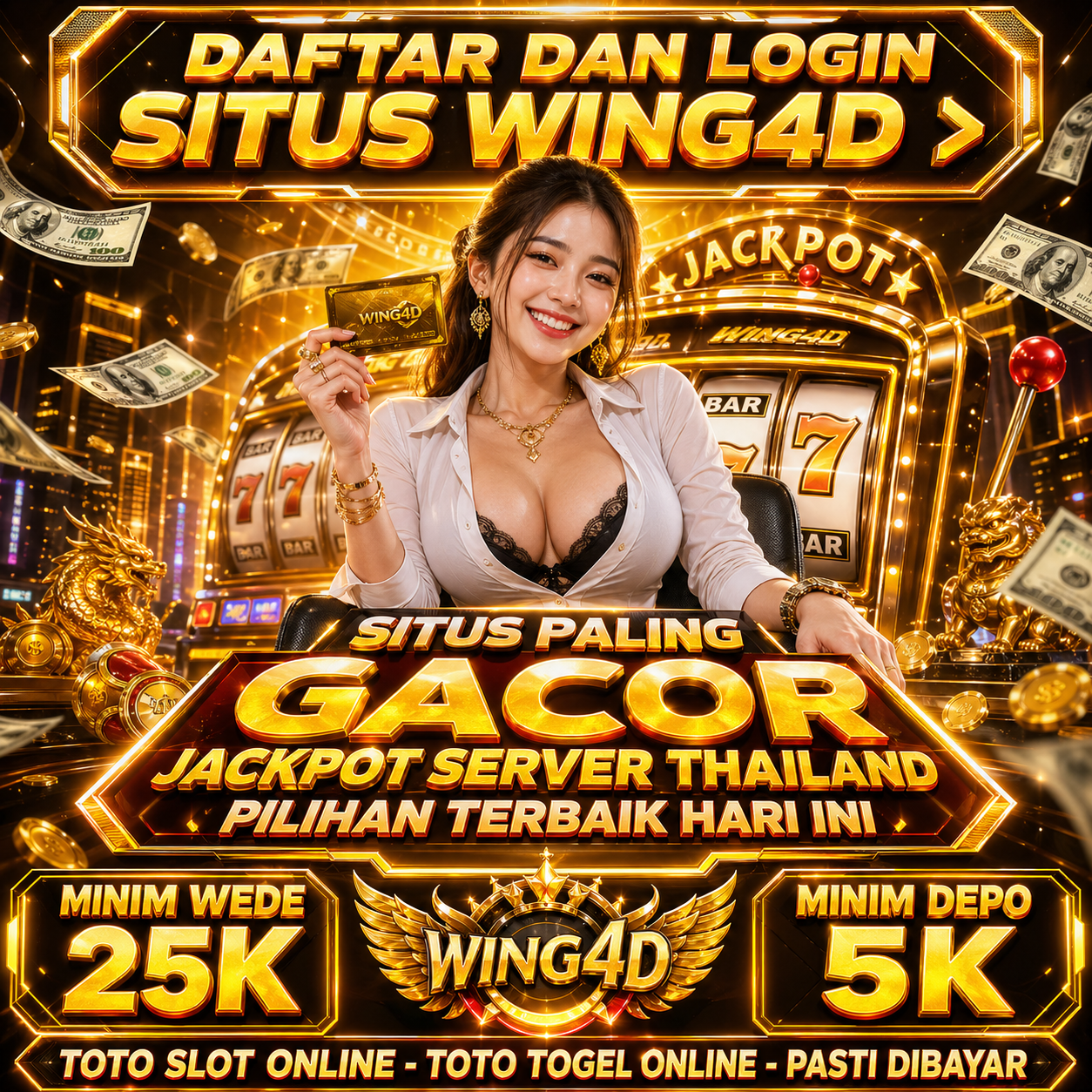 Daftar Dan Login Situs WING4D > Situs Paling Gacor Jackpot Server Thailand Pilihan Terbaik hari ini